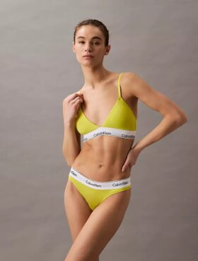 Ikoniczny bawełniano-Modalowy, lekko podszyty Bralette trójkątny Ikoniczny bawełniano-Modalowy, lekko podszyty Bralette trójkątny