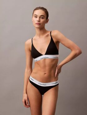 Ikoniczny bawełniano-Modalowy, lekko podszyty Bralette trójkątny Ikoniczny bawełniano-Modalowy, lekko podszyty Bralette trójkątny