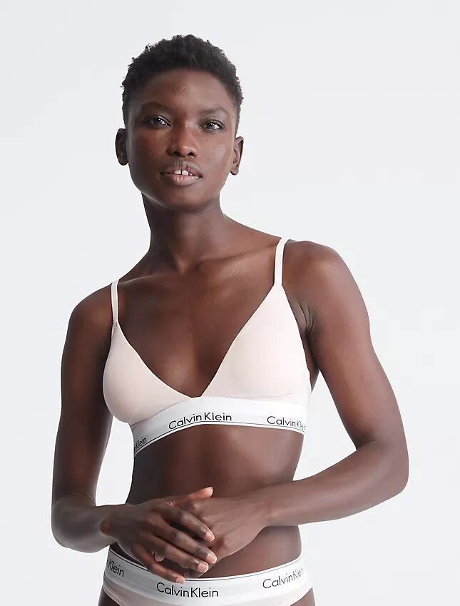 Ikoniczny bawełniano-Modalowy, lekko podszyty Bralette trójkątny Ikoniczny bawełniano-Modalowy, lekko podszyty Bralette trójkątny