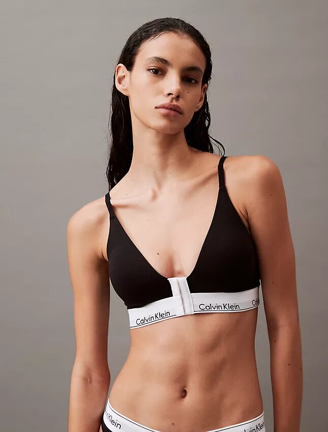 Ikoniczny Bralette typu bandeau z bawełny i Modal, z lekką wyściółką i zapięciem z przodu Ikoniczny Bralette typu bandeau z bawełny i Modal, z lekką wyściółką i zapięciem z przodu