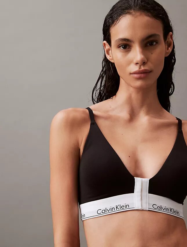Ikoniczny Bralette typu bandeau z bawełny i Modal, z lekką wyściółką i zapięciem z przodu Ikoniczny Bralette typu bandeau z bawełny i Modal, z lekką wyściółką i zapięciem z przodu