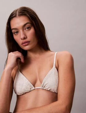 Jednolity trójkątny top do Bikini
