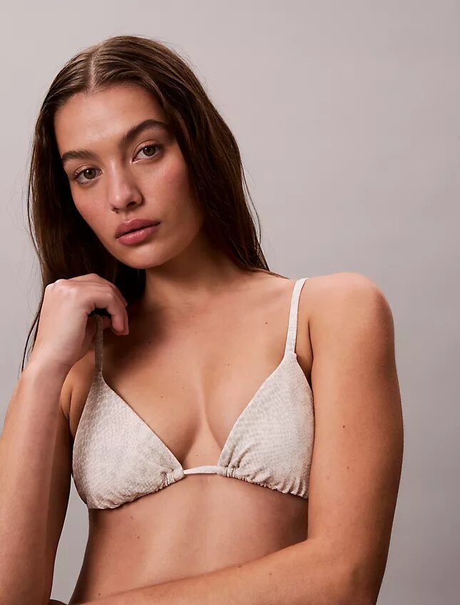 Jednolity trójkątny top do Bikini Jednolity trójkątny top do Bikini