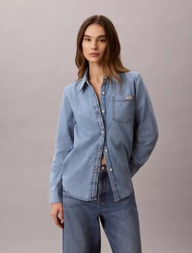 Klasyczna koszula Denim zapinana na guziki