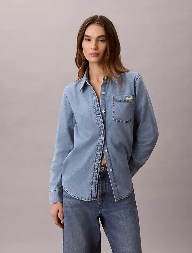 Klasyczna koszula Denim zapinana na guziki Klasyczna koszula Denim zapinana na guziki
