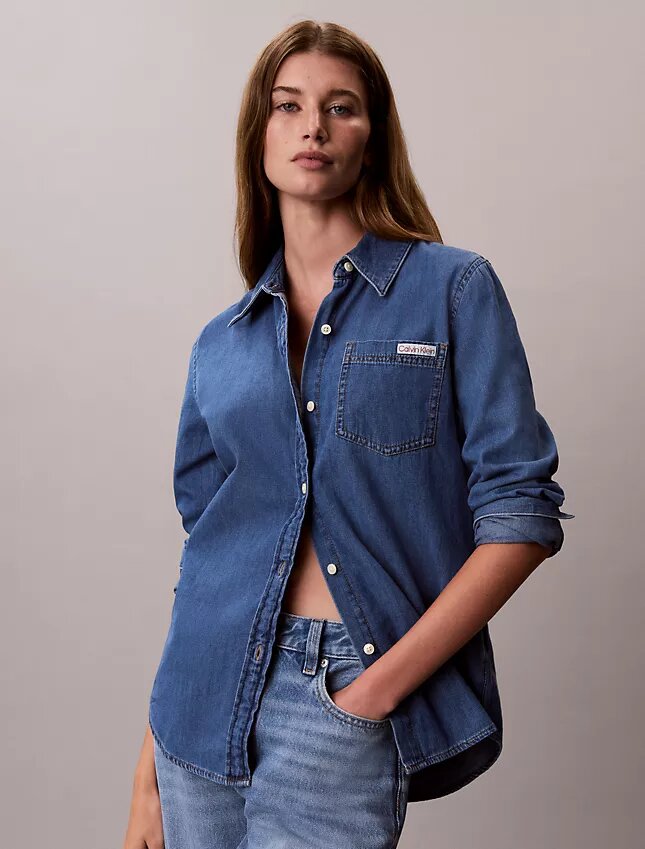 Klasyczna koszula Denim zapinana na guziki Klasyczna koszula Denim zapinana na guziki
