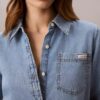 Klasyczna koszula Denim zapinana na guziki Klasyczna koszula Denim zapinana na guziki