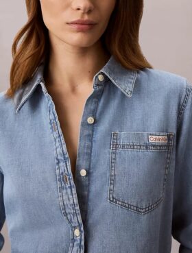 Klasyczna koszula Denim zapinana na guziki