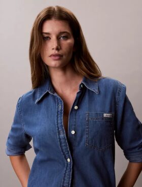 Klasyczna koszula Denim zapinana na guziki