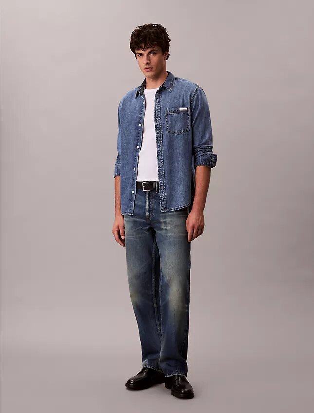 Klasyczna koszula Denim zapinana na guziki Klasyczna koszula Denim zapinana na guziki