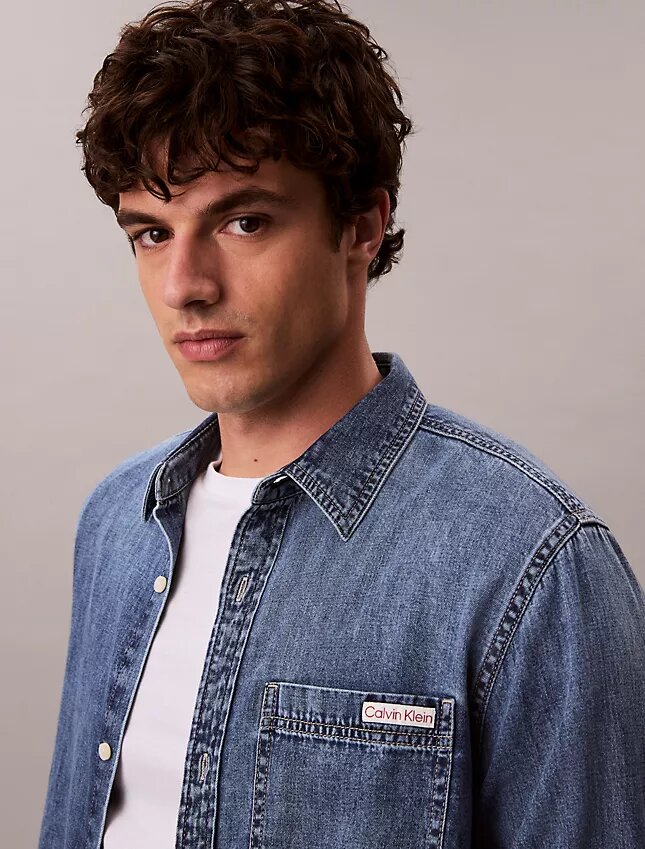 Klasyczna koszula Denim zapinana na guziki Klasyczna koszula Denim zapinana na guziki