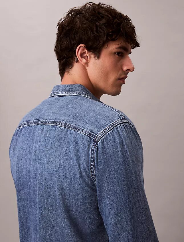 Klasyczna koszula Denim zapinana na guziki Klasyczna koszula Denim zapinana na guziki