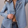 Klasyczna koszula Denim zapinana na guziki Klasyczna koszula Denim zapinana na guziki
