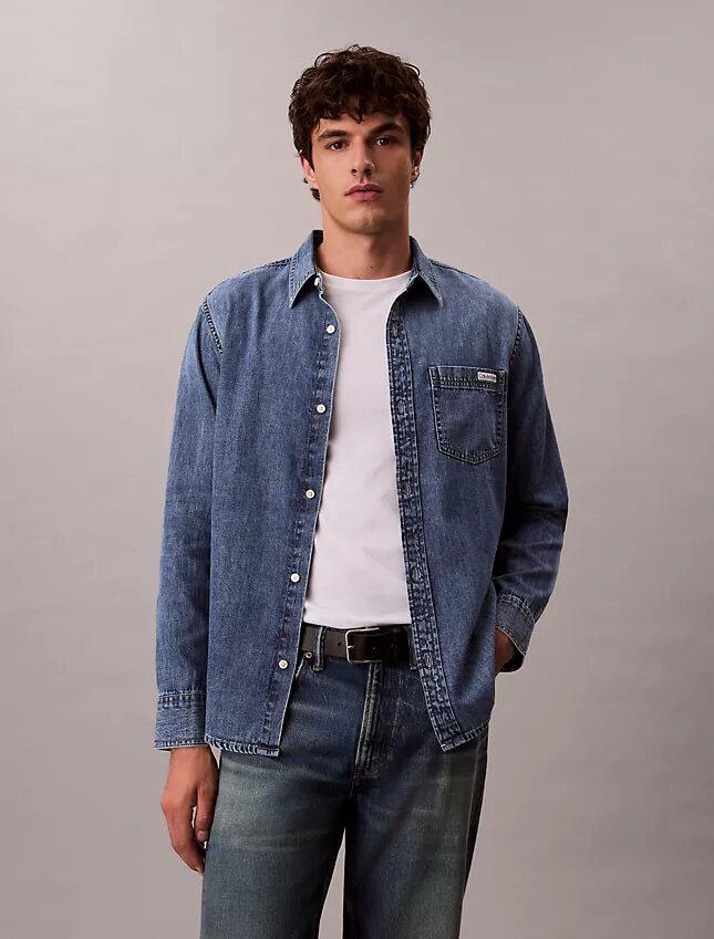 Klasyczna koszula Denim zapinana na guziki Klasyczna koszula Denim zapinana na guziki