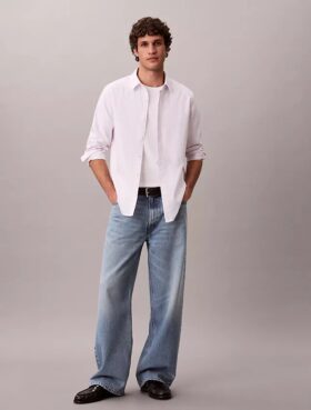 Klasyczna koszula z bawełny Cotton Stretch z elastycznym materiałem w paski