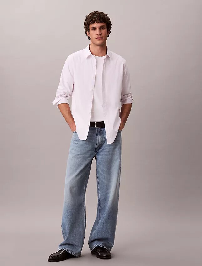 Klasyczna koszula z bawełny Cotton Stretch z elastycznym materiałem w paski Klasyczna koszula z bawełny Cotton Stretch z elastycznym materiałem w paski