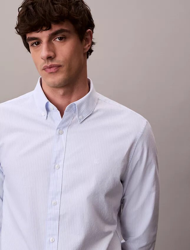 Klasyczna koszula z bawełny Cotton Stretch z elastycznym materiałem w paski Klasyczna koszula z bawełny Cotton Stretch z elastycznym materiałem w paski