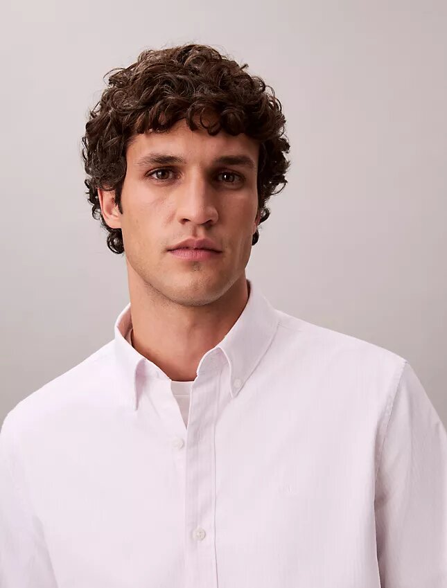 Klasyczna koszula z bawełny Cotton Stretch z elastycznym materiałem w paski Klasyczna koszula z bawełny Cotton Stretch z elastycznym materiałem w paski