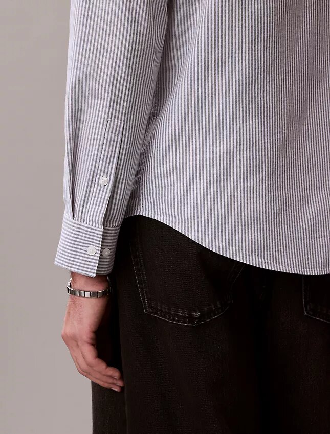 Klasyczna koszula z bawełny Cotton Stretch z elastycznym materiałem w paski Klasyczna koszula z bawełny Cotton Stretch z elastycznym materiałem w paski