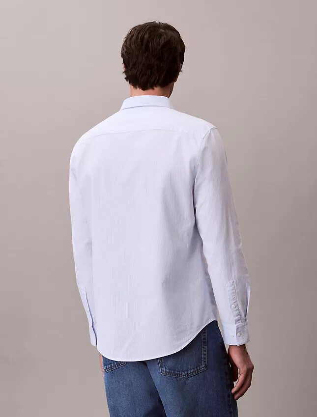 Klasyczna koszula z bawełny Cotton Stretch z elastycznym materiałem w paski Klasyczna koszula z bawełny Cotton Stretch z elastycznym materiałem w paski