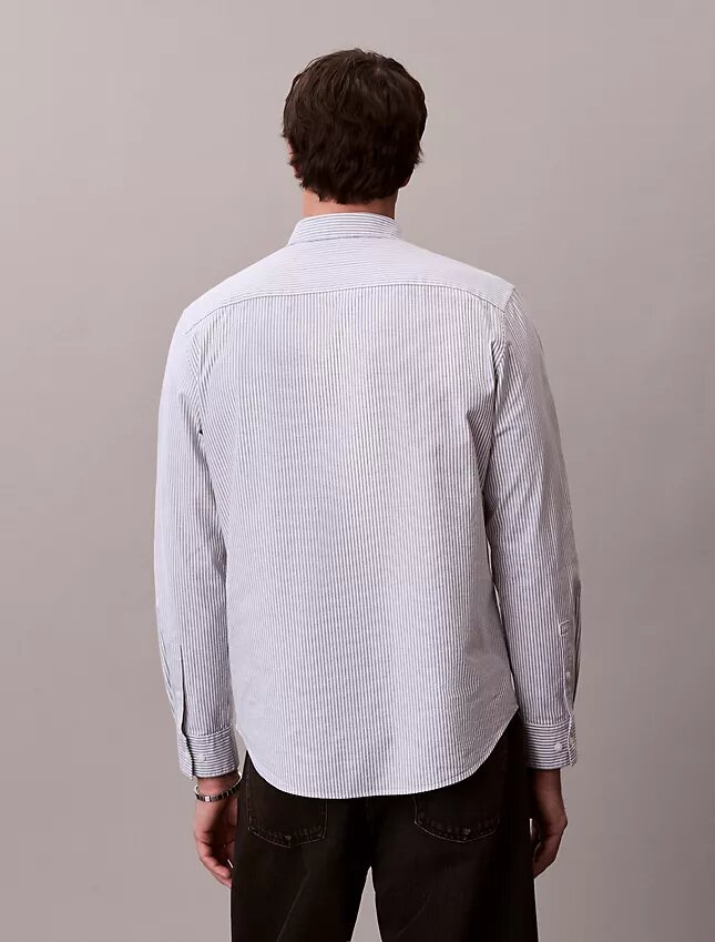 Klasyczna koszula z bawełny Cotton Stretch z elastycznym materiałem w paski Klasyczna koszula z bawełny Cotton Stretch z elastycznym materiałem w paski