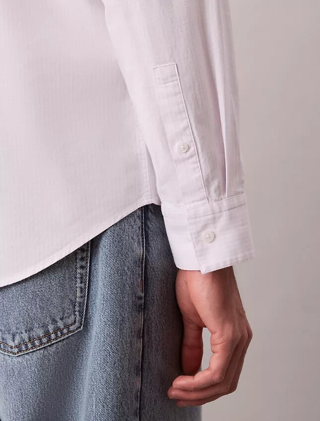 Klasyczna koszula z bawełny Cotton Stretch z elastycznym materiałem w paski Klasyczna koszula z bawełny Cotton Stretch z elastycznym materiałem w paski