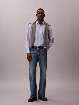 Klasyczna koszula z Cotton Stretch w paski
