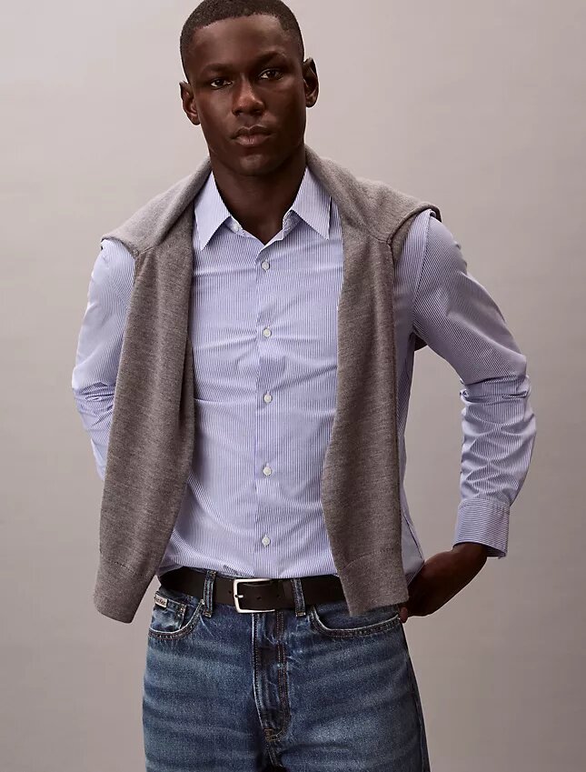 Klasyczna koszula z Cotton Stretch w paski Klasyczna koszula z Cotton Stretch w paski