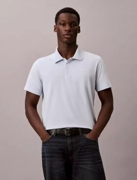 Klasyczna koszulka polo z mieszanki bawełny w stylu pique