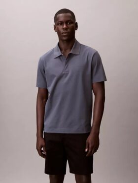 Klasyczna koszulka polo z mieszanki bawełny w stylu pique