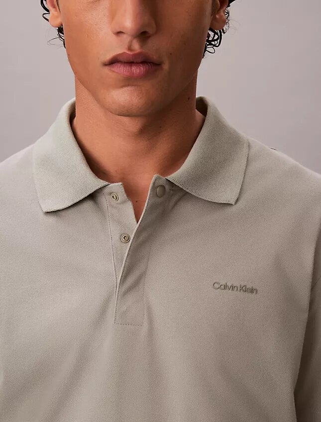 Klasyczna koszulka polo z mieszanki bawełny w stylu pique Klasyczna koszulka polo z mieszanki bawełny w stylu pique