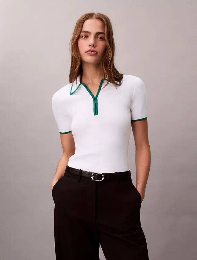 Klasyczna koszulka polo z zamkiem 1/4 Klasyczna koszulka polo z zamkiem 1/4