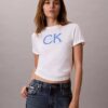 Klasyczna koszulka z nadrukiem Monogramu Nyc Klasyczna koszulka z nadrukiem Monogramu Nyc