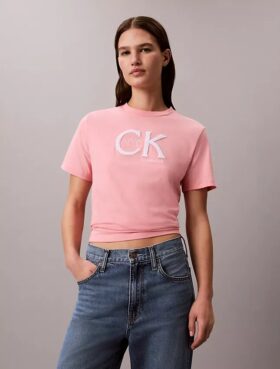Klasyczna koszulka z nadrukiem Monogramu Nyc