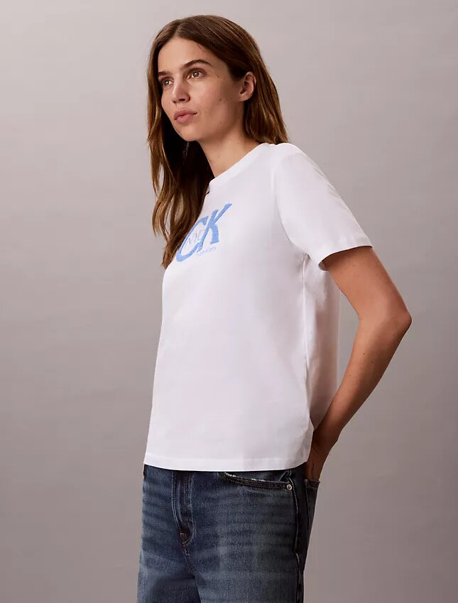 Klasyczna koszulka z nadrukiem Monogramu Nyc Klasyczna koszulka z nadrukiem Monogramu Nyc