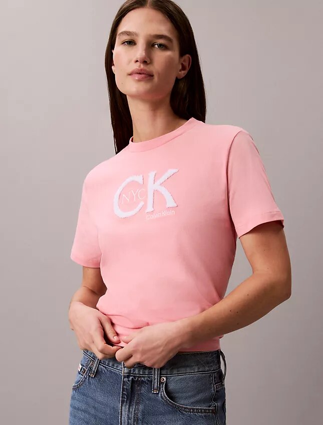 Klasyczna koszulka z nadrukiem Monogramu Nyc Klasyczna koszulka z nadrukiem Monogramu Nyc