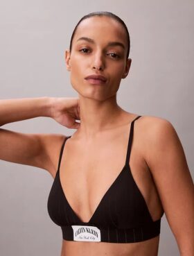 Klasyczny, lekko wyściełany Bralette trójkątny z Cotton Stretch Klasyczny, lekko wyściełany Bralette trójkątny z Cotton Stretch