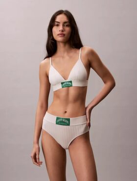 Klasyczny, lekko wyściełany Bralette trójkątny z Cotton Stretch Klasyczny, lekko wyściełany Bralette trójkątny z Cotton Stretch