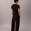 Kontrastowa koszulka slim fit z nadrukiem logo Kontrastowa koszulka slim fit z nadrukiem logo