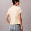 Kontrastowa koszulka slim fit z nadrukiem logo Kontrastowa koszulka slim fit z nadrukiem logo