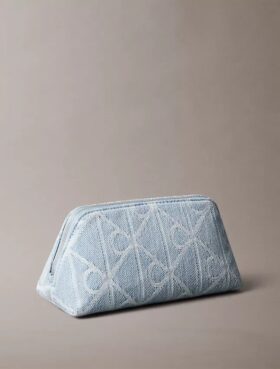 Kosmetyczka Denim z logo na całej powierzchni
