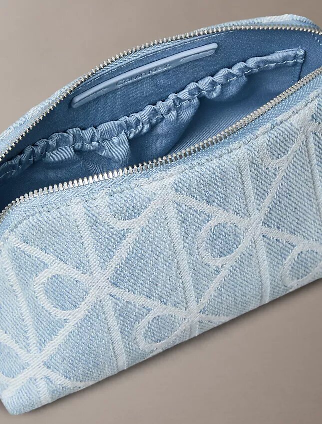 Kosmetyczka Denim z logo na całej powierzchni Kosmetyczka Denim z logo na całej powierzchni