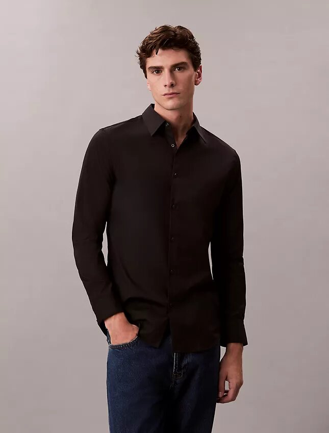 Koszula slim fit z elastycznej bawełny Supima Cotton Stretch Koszula slim fit z elastycznej bawełny Supima Cotton Stretch