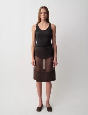 Koszulka bez rękawów Ella Ribbed