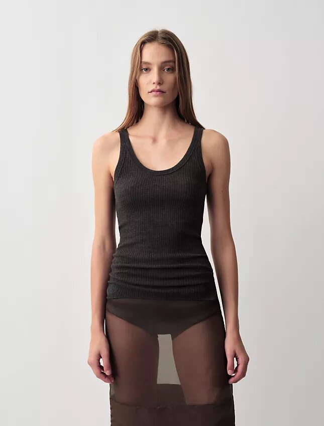 Koszulka bez rękawów Ella Ribbed Koszulka bez rękawów Ella Ribbed