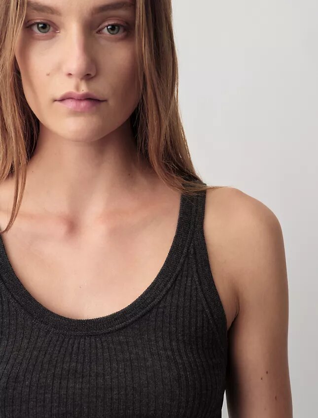 Koszulka bez rękawów Ella Ribbed Koszulka bez rękawów Ella Ribbed