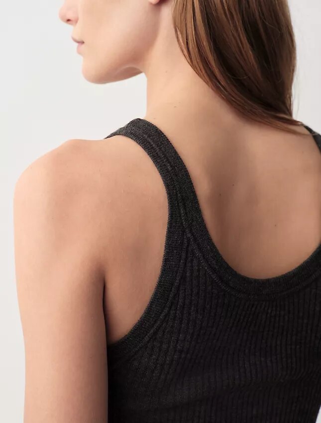 Koszulka bez rękawów Ella Ribbed Koszulka bez rękawów Ella Ribbed