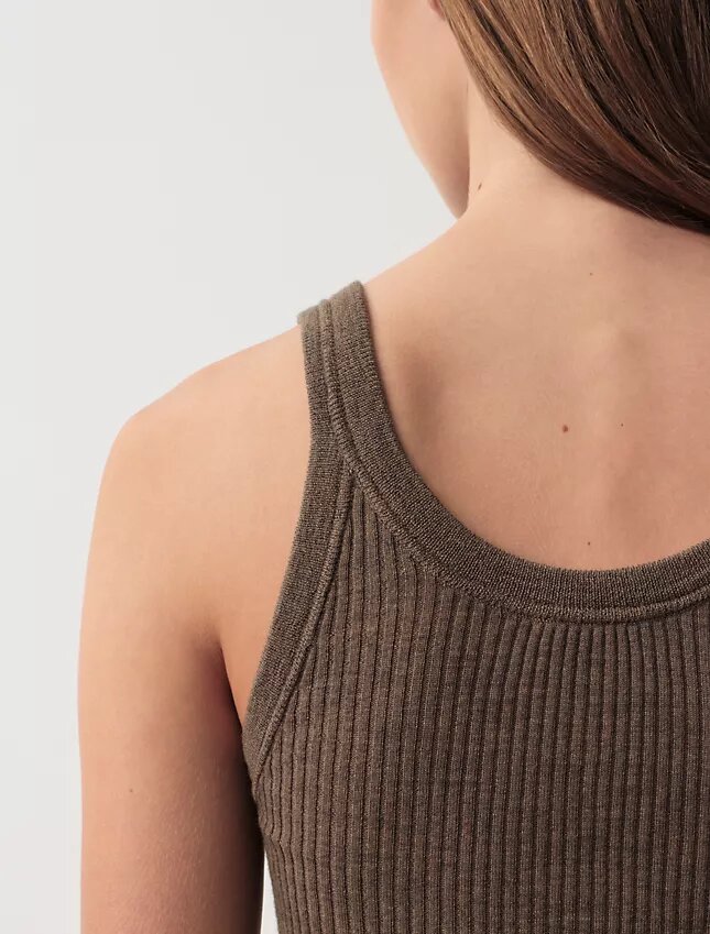 Koszulka bez rękawów Ella Ribbed Koszulka bez rękawów Ella Ribbed