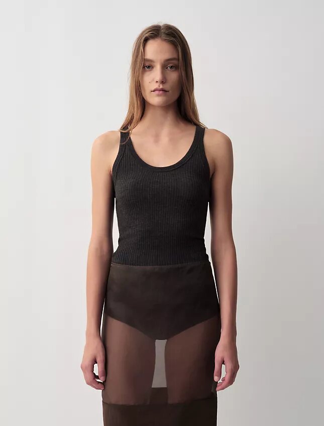 Koszulka bez rękawów Ella Ribbed Koszulka bez rękawów Ella Ribbed