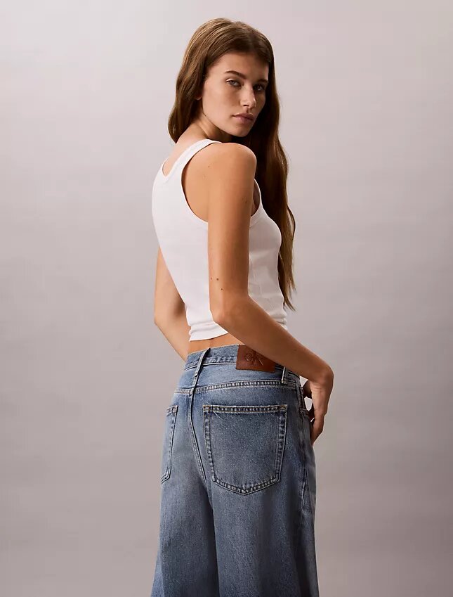 Koszulka bez rękawów z graficznym logo Contour Rib Koszulka bez rękawów z graficznym logo Contour Rib